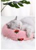 Cat U-shaped pillow protection cervical vertebra deep sleep pet pillow dog cat pillow dog dog toy cat toy - white - 24*20*7cm