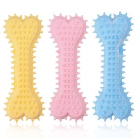 2pcs New dog grinding teeth biting toys Creamy scented with prickly flat bones Large and small dog teeth grinding toys; dog's gifts - 2pcs - blue