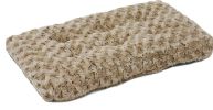 Dog Plush Bed Comfortable Crate Bed Washable Bed Kennel Pad Fit for Pet Cage - Brown - Xl