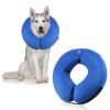 Soft Dog Cone Collar for After Surgery - Inflatable Dog Neck Donut Collar - Elizabethan Collar for Dogs Recovery - CQLQ05 Cows Point hook and loop - M