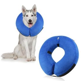 Soft Dog Cone Collar for After Surgery - Inflatable Dog Neck Donut Collar - Elizabethan Collar for Dogs Recovery - CQLQ11 Love Peach - M