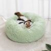 Pet Bed For Dog & Cat; Plush Cat Bed Warm Dog Bed For Indoor Dogs; Plush Dog Bed; Winter Cat Mat - Light Green - 50cm/19.7in