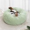 Pet Bed For Dog & Cat; Plush Cat Bed Warm Dog Bed For Indoor Dogs; Plush Dog Bed; Winter Cat Mat - Light Grey - 50cm/19.7in