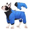 Pet Cotton Coat; Waterproof Warm Dog Jacket; Winter Dog Coat For Small Medium Large Dogs - Orange-Red - L