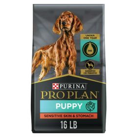 Purina Pro Plan Puppy Sensitive Skin and Stomach for Dogs Under 1 Year, 16 lb Bag - Purina Pro Plan