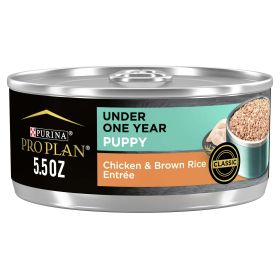 Purina Pro Plan Wet Puppy Food for Dogs Under 1 Year Chicken Brown, 5.5 oz Cans (24 Pack) - Purina Pro Plan