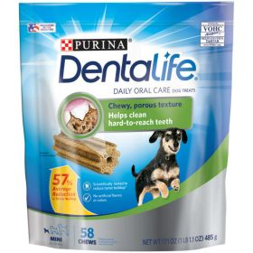 Purina DentaLife Chicken Dental Treats for Dogs, 58 CT Pouch - Dentalife