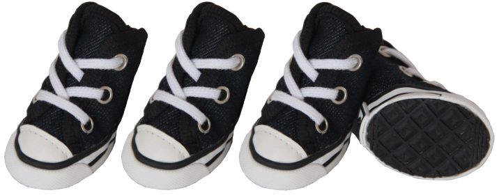 Extreme-Skater Canvas Casual Grip Pet Sneaker Shoes - Set Of 4 - X-Small