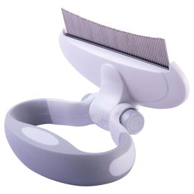 Pet Life 'Gyrater' Travel Swivel Curved Pet Grooming Pin Comb - Default