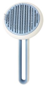 Pet Life 'Concepto' Modern Bristle Grooming Pet Deshedder Comb - Blue