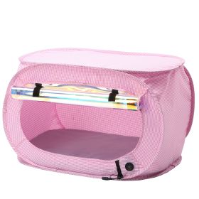 Pet Life "Enterlude" Electronic Heating Lightweight and Collapsible Pet Tent - Pink