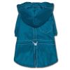 Touchdog Split-Vent Designer Waterproof Dog Raincoat - Blue - Small