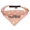 Touchdog 'Bad-to-the-Bone' Star Patterned Fashionable Velcro Bandana - Pink - Medium