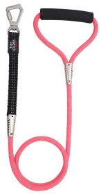 Pet Life 'Flexo-Tour' Shock Aborbing and 3M Reflective Dog Leash - Pink