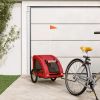 Pet Bike Trailer Red Oxford Fabric and Iron - Red