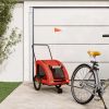 Pet Bike Trailer Orange and Gray Oxford Fabric and Iron - Orange