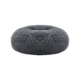 Soft Warm Puppy Cat Bed Dog Cozy Nest for S/M Dog - Dark Gray - O/S