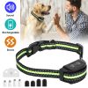 Anti-Bark Dog Collar IP67 Waterproof Beep Electric Shock Rechargeable - Black