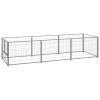 Dog Kennel Silver 32.3 ft² Steel - Silver