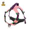 Pet chest sling Explosion-proof punch dog sling Dog leash dog rope pet supplies - AN6-pink-M