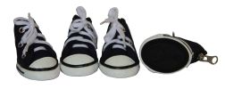 Extreme-Skater Canvas Casual Grip Pet Sneaker Shoes - Set Of 4 - Large