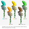 Rubber Kong Dog Toy Small Dog Accessories Interactive Puppy Dog Toothbrush Teeth Cleaning Brushing Stick French Bulldog Toys - Pig Yellow