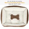 Pet Dog Bed Soft Warm Fleece Puppy Cat Bed Dog Cozy Nest Sofa Bed Cushion Mat XXL Size - XXL - black