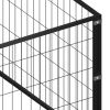 Dog Kennel Black 96.9 ft² Steel - Black