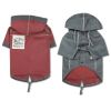 Touchdog 'Cloudburst' Waterproof Reversible Dog Raincoat - Grey - X-Small