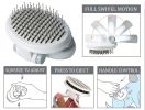 Pet Life 'Gyrater' Travel Self-Cleaning Swivel Grooming Pet Pin Brush - Default