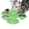 Windmill Cat Toy Interactive Pet Toys for Cats Puzzle Cat Game Toy With Whirligig Turntable for Kitten Brush Teeth Pet Supplies - D