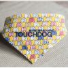 Touchdog 'Bad-to-the-Bone' Elephant Patterned Fashionable Velcro Bandana - Yellow - Medium