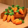 12 Plush Carrots Enrichment Dog Puzzle Toys Hide and Seek Carrot Farm Dog Toys Carrot Patch Dog Snuffle Toy for Puppy Large Dogs - 12 Carrots 35x35cm