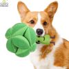 Snuffle Broccoli Dog Puzzle Toys Increase IQ Slow Dispensing Feeder Pet Cat Training Games Feeding Feeding Food Intelligence Toy - Green - 21x16cm