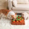 12 Plush Carrots Enrichment Dog Puzzle Toys Hide and Seek Carrot Farm Dog Toys Carrot Patch Dog Snuffle Toy for Puppy Large Dogs - 12 Carrots 35x35cm