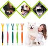 Three Sided Pet Toothbrush Three-Head Multi-angle Toothbrush Cleaning Dog Cat Brush Bad Breath Teeth Care Tool - B03