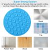 2pcs Dog Lick Pad Pet Shower Grooming Slow Feeder Dog Distraction Mat Slow Treat Dispensing Mat With Powerful Suction Cats Slow Feeder Li - Blue & Red