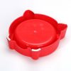 Non-slip healthy cat face bowl cartoon small pet bowl cat bowl dog bowl - Pink