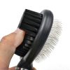 Pet Life Flex Series 2-in-1 Dual-Sided Slicker and Bristle Grooming Pet Brush - Green