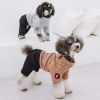 Touchdog Vogue Neck-Wrap Sweater and Denim Pant Outfit - Peach - X-Large