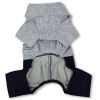 Touchdog Vogue Neck-Wrap Sweater and Denim Pant Outfit - Grey - X-Small