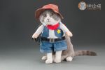 Pet Life 'Rodeo Bones' Cowboy Pet Dog Costume Uniform - DENIM BLUE - X-Large