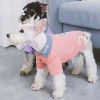 Touchdog 'Arubark' Caribbean Style Dog Polo T-Shirt - Peach - Medium