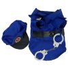 Pet Life 'Pawlice Pawtrol' Police Pet Dog Costume Uniform - Blue - X-Small