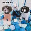 Touchdog Vogue Neck-Wrap Sweater and Denim Pant Outfit - Navy - Small