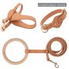 Pet Life 'Ever-Craft' Boutique Series Adjustable Designer Leather Dog Harness - Brown - Medium