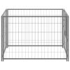 Dog Kennel Silver 39.4"x39.4"x27.6" Steel - Silver