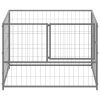 Dog Kennel Silver 39.4"x39.4"x27.6" Steel - Silver