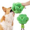 Snuffle Broccoli Dog Puzzle Toys Increase IQ Slow Dispensing Feeder Pet Cat Training Games Feeding Feeding Food Intelligence Toy - Green - 21x16cm