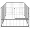 Dog Kennel Silver 32.3 ft² Steel - Silver